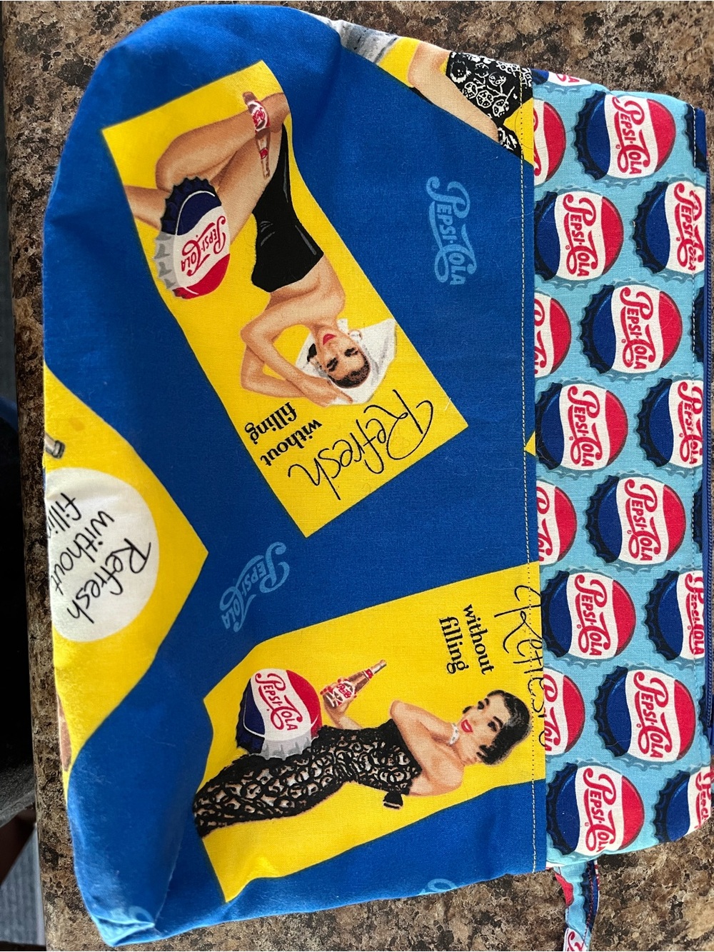 Retro Pepsi Fabric Tote Pouch